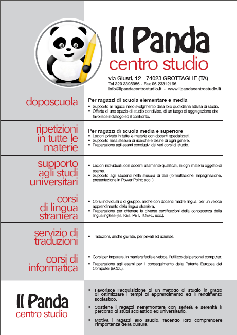 Il Panda Centro Studio - Locandina